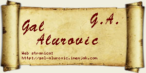 Gal Alurović vizit kartica